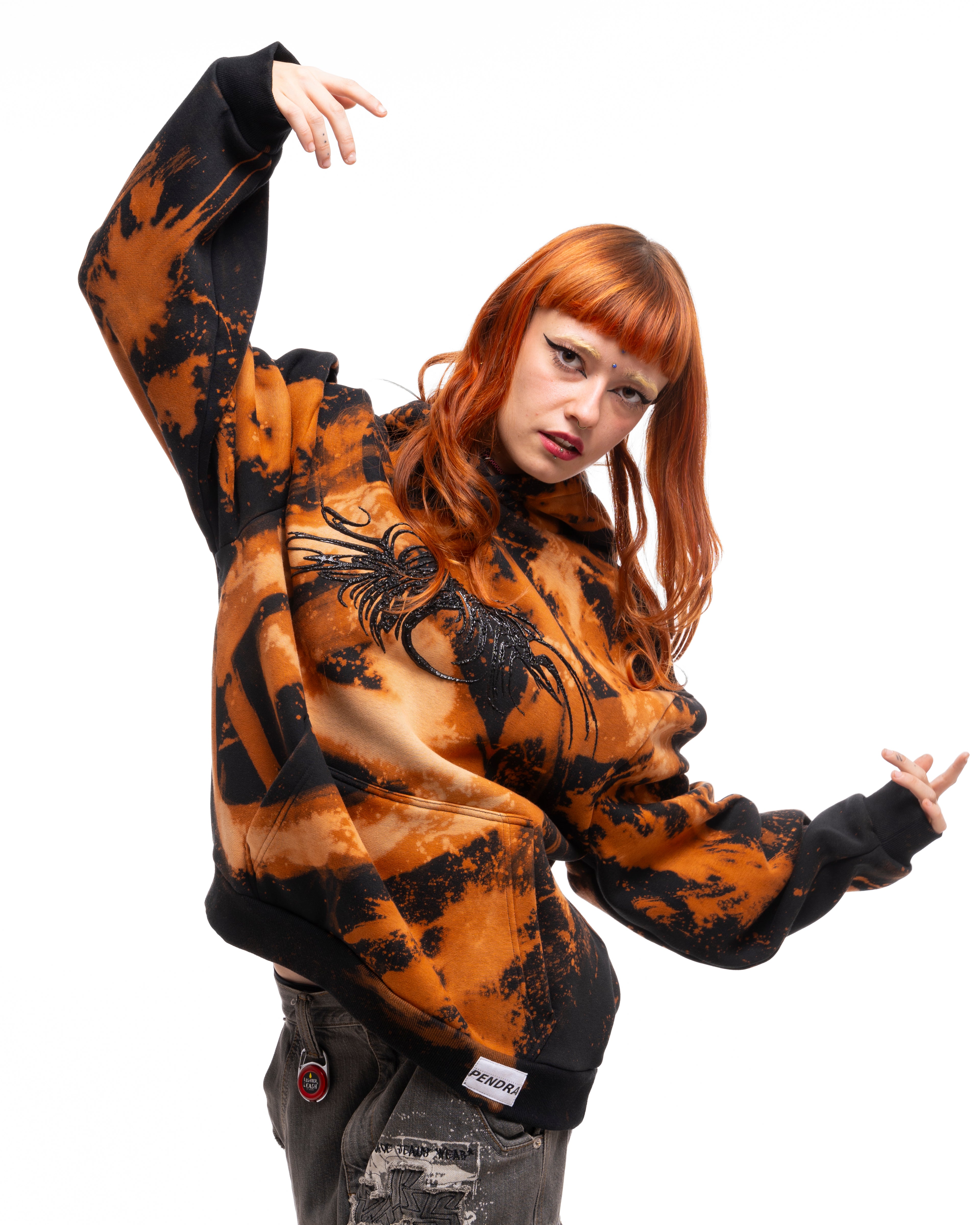 Pendra Burn Rust Fade Hoddie