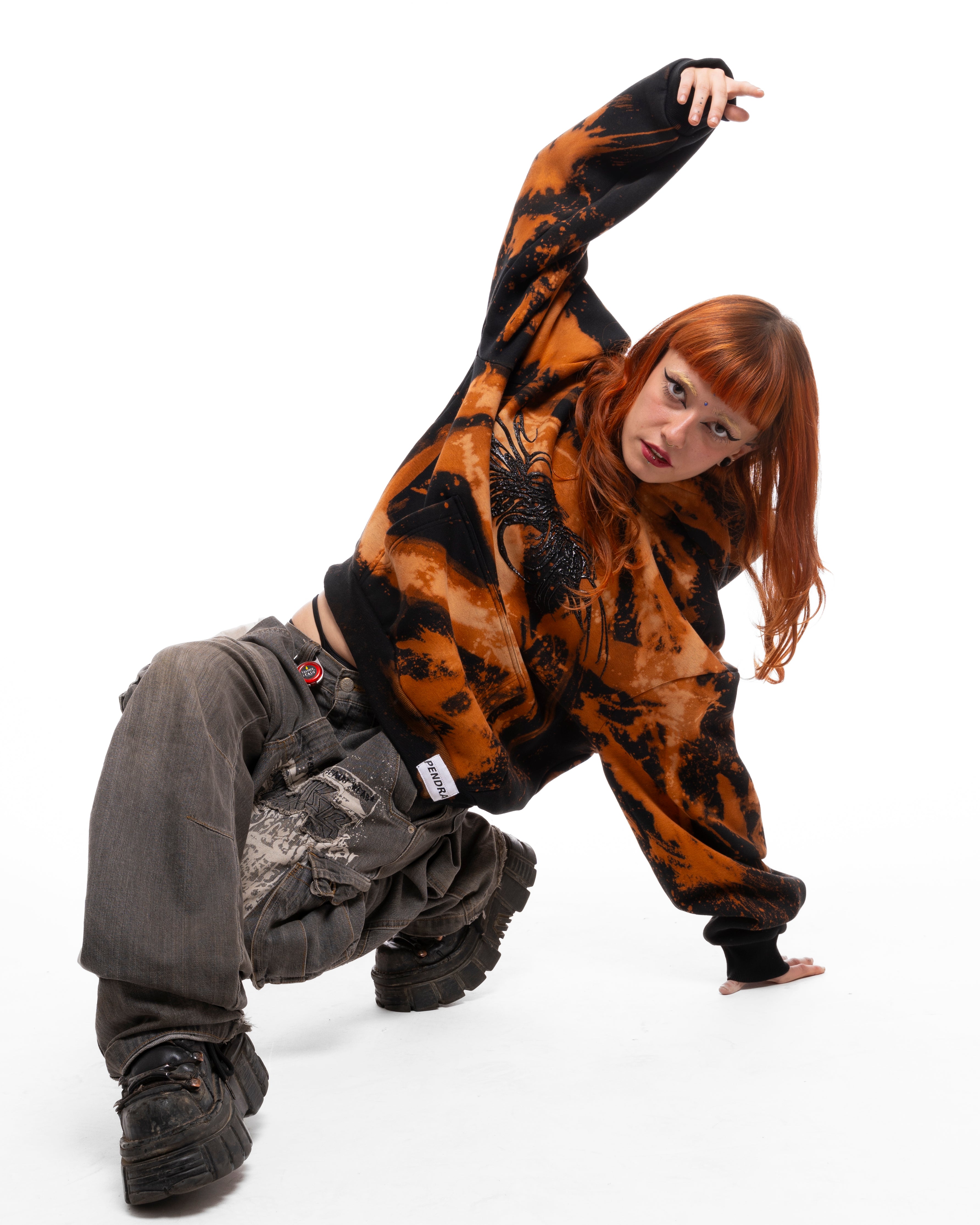 Pendra Burn Rust Fade Hoddie