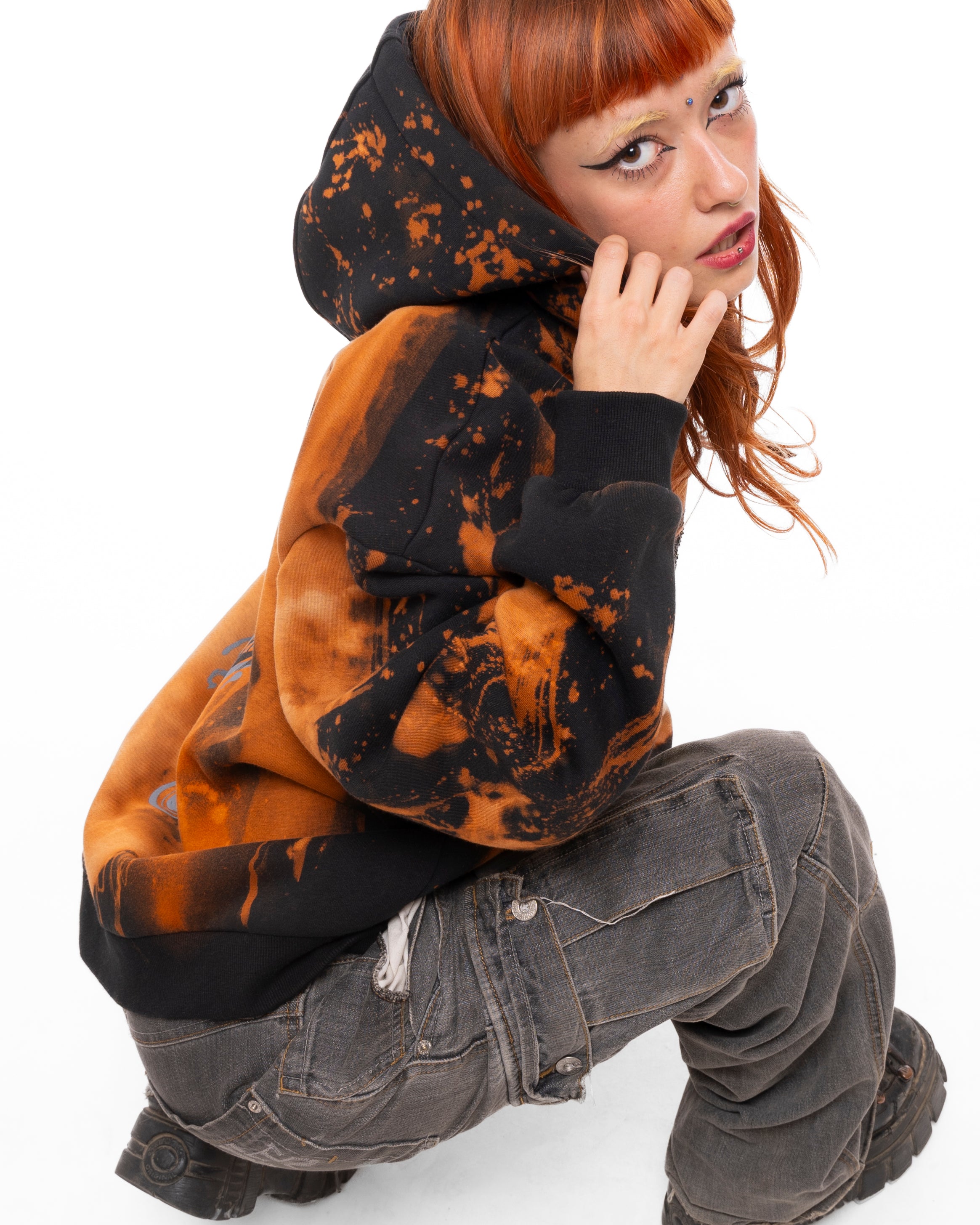 Pendra Burn Rust Fade Hoddie
