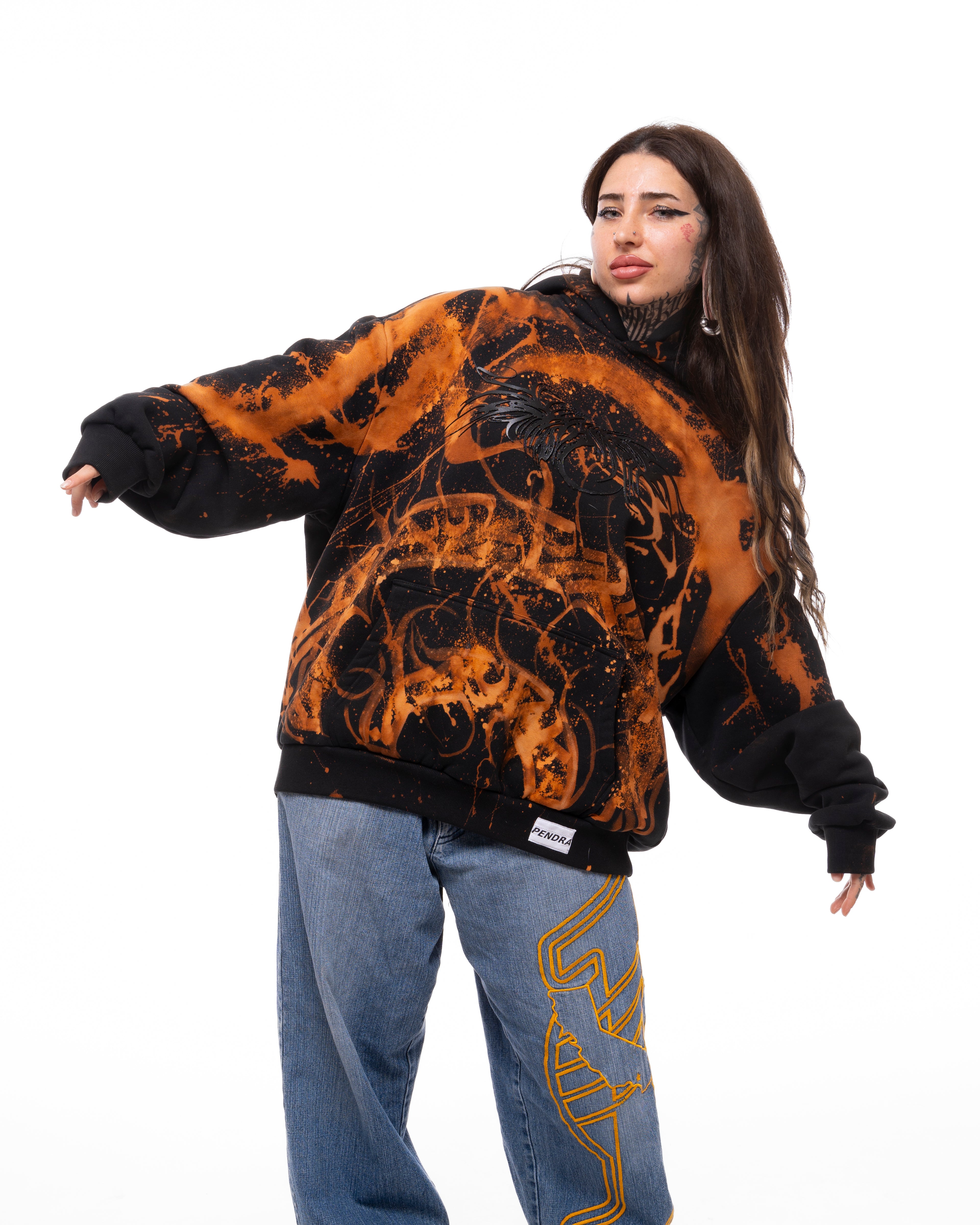 Pendra Burn Caligraphy Hoodie